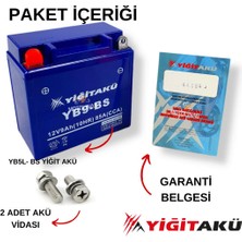 Motolinas Yiğit Akü 12V 9 Ah Motorsiklet Aküsü Yb9-Bs 2021/04