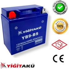 Motolinas Yiğit Akü 12V 9 Ah Motorsiklet Aküsü Yb9-Bs 2021/04