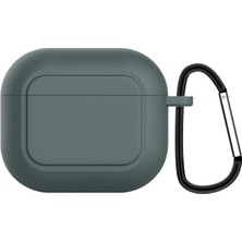 AktarMobile Airpods 3. Nesil Uyumlu Kılıf Silikon Kulaklık Kılıfı Tam Koruma Yumuşak Doku Yeşil