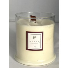 Missi Büyük Ahşap Fitilli Fıg(Incir) Vegan Mum