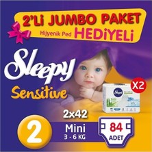 Sleepy Dev Beden:2 (3-6kg) Mini 420 Adet (5pk*84) Ped Hediyeli Bebek Bezi