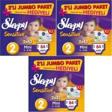 Sleepy Dev Beden:2 (3-6kg) Mini 252 Adet (3pk*84) Ped Hediyeli Bebek Bezi