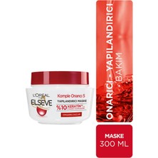 L'Oréal Paris Loreal Paris  L'oreal Paris Elseve Komple Onarıcı 5 Yapılandırıcı Maske 300 Ml  Saç Maskesi