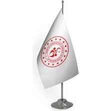 Özgüvenal T.c. Gençlik ve Spor Bakanlığı Masa Bayrağı 15X22,5 cm (Direksiz)