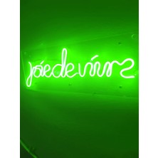 Dekoraven Joie De Vivre Neon Şekiller Işaret Neon  LED Dekoratif Duvar Aydınlatması Neon Duvar Yazısı