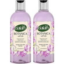 Dalan Duş Jeli Doğal Çiçek Özleri Doğal Gliserin Botanıca Lotus 2 Adet X 500 Ml