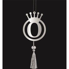 Lizpo Decor O Harfi Tasarım Çift Taraflı O Yazılı Harf Pleksi Araba Dikiz Aynası Süsü