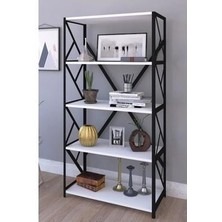 Akdeniz Metal 5 Raflı Kitaplık BEYAZ