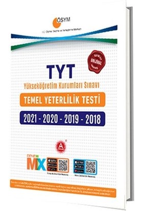 A Yayınları Ösym Tyt 2021-2020-2019-2018 Tıpkı Basım Çıkmış Sorular