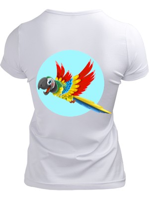 Tisho Renkli Papağan Kadın Tişört