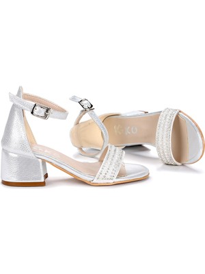 Kiko Kids Kiko 761 Vakko Günlük Kız Çocuk 3 cm Topuk Sandalet Ayakkabı