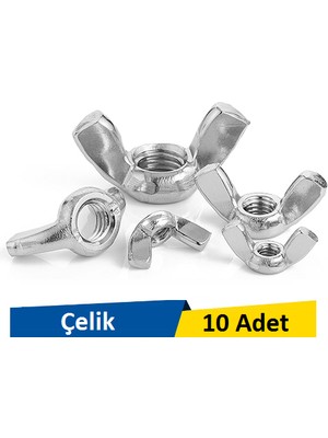 Norm M5 Metrik Kelebek Somun Paket 10 Adet