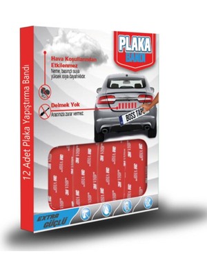 Geseus Plaka Yapıştırma Bandı 12 Adet