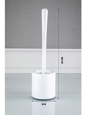 Sas Silikon Wc Tuvalet Banyo Fırçası Klozet Fırçası Oval