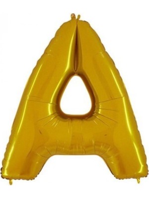 Dipak Gold Renk A Harfi Folyo Balon 16 Inç 40 cm