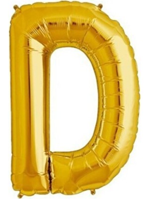 Dipak Gold Renk D Harfi Folyo Balon 16 Inç 40 cm