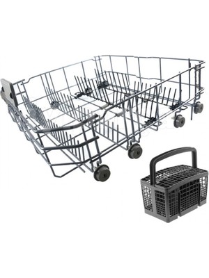 Bulaşık Makinesi Alt Sepet (Orjinal Ürün) Kaşıklıklı  Katlanabilir Model