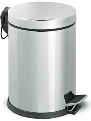 Gör Seç Tuvalet Banyo Balkon Mutfak 3 Litre Paslanmaz Çelikli Pedallı Çöp Kovası Çöp Kutusu