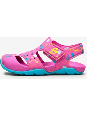 Skechers SİDE WAVE - Büyük Kız Çocuk Pembe Sandalet - 86428L HPTQ