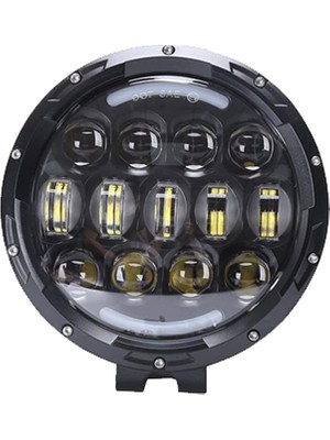 C9 18 cm 7” Adaptif Cree Angel Motosiklet Off Road LED Lamba