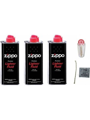 Herkesetoptantic 3’lü Çakmak Benzini + Taş + Fitil