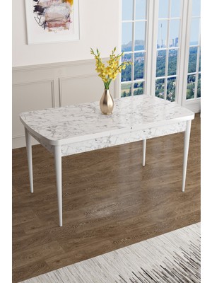 Canisa Concept Han Serisi 70 x 114 Cm, Açılabilir Mdf Mutfak Masası, Yemek Masası