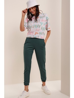 Hakke Paçası Lastikli Eşofman Altı