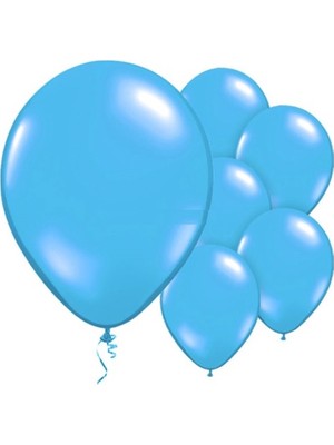 Benim Marifetlerim Metalik Mavi Balon 12 Inch 50 Adet