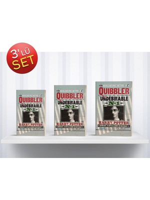 Gifi Kitap Görünümlü Dekoratif Kutu 3 Lü Set Harry Potter Lisanslı     Quibbler