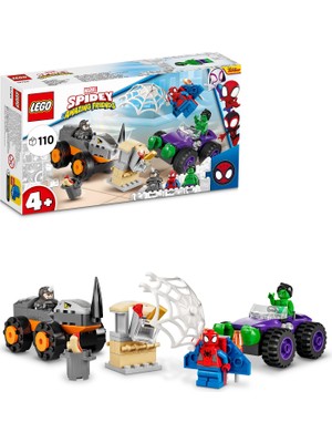 LEGO® Marvel Spidey ve İnanılmaz Arkadaşları Hulk; Gergedan Kamyona Karşı 10782 - 4 Yaş ve Üzeri İçin Oyuncak Yapım Seti (110 Parça)