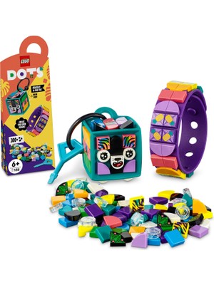 LEGO Dots Neon Kaplan Bileklik ve Çanta Süsü 41945 - 6 Yaş ve Üzeri Hayvanseverler İçin Oyuncak Yapım Seti (188 Parça)