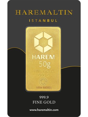 Harem Altın 50 gr 999.9 Gram Külçe Altın