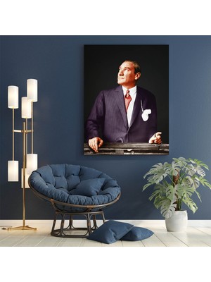 idora Atatürk 1.kalite Kanvas Baskı