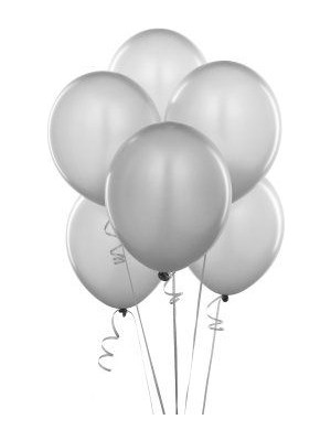 Benim Marifetlerim Metalik Gümüş Balon 1 Inch 20 Adet