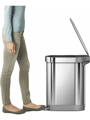 Simplehuman CW2044 Pedallı Çöp Kovası 45 Lt Brushed