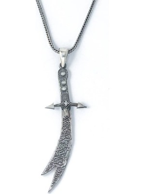 925 Gümüş Zülfikar 925 Ayar Gümüş Kolye