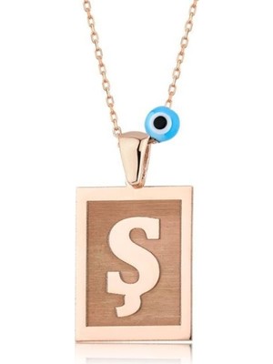 925 Gümüş Ş Harf 925 Ayar Gümüş Kolye