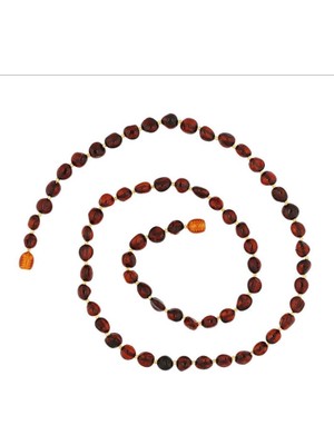 925 Gümüş Damla Kehribar Yetişkin 925 Ayar Gümüş Kolye