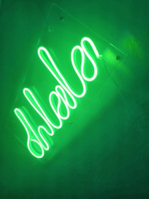Dekoraven Oh La La Neon Şekiller Işaret Neon  LED Dekoratif Duvar Aydınlatması Neon Duvar Yazısı