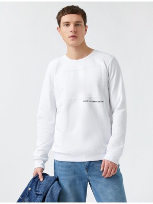 Koton Regular Fit Baskılı Sweatshirt