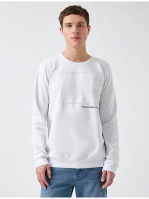 Koton Regular Fit Baskılı Sweatshirt