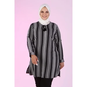 Kadın Tesettür Büyük Beden Ipli Kadın Yazlık Tunik Tiril Kumaş