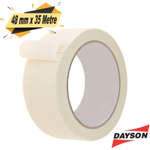 BADEM10 Dayson Maskeleme Bandı Kağıt Bant Beyaz 48 mm x 35 Metre
