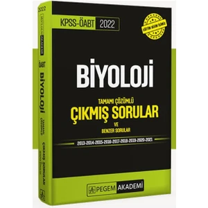 Pegem Akademi Yayıncılık 2022 KPSS ÖABT Biyoloji Tamamı Çözümlü Çıkmış Sorular