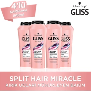Split Hair Miracle Şampuan 500 Ml X 4 Adet