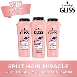 Split Hair Miracle Şampuan 500 Ml X 3 Adet
