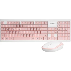 Altec Lansing ALBC6314 Pembe/beyaz 2.4ghz 1200DPI Mouse Türkçe Q Kablosuz Klavye + Mouse Set