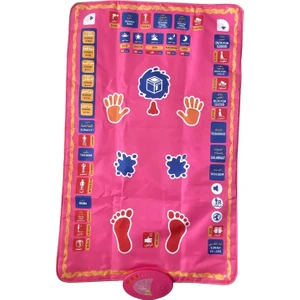 Çocuklar için Eğitici Göstergeli Namaz Matı - Pembe (Yurt Dışından)