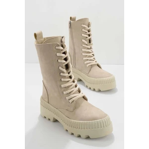 Bej Süet  Kadın Bot & Bootie K02678020802