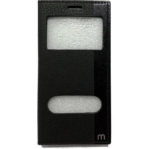 Smart Tech Samsung Galaxy J1 2016 Pencereli Kapaklı Magnum Kılıf - Siyah